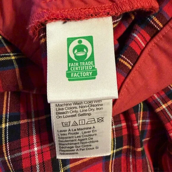 J.Crew Kelsey Pant | Red Tartan Plaid Mini-Flare Pants | Size 14 | Holiday Party - Picture 7 of 13